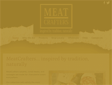 Tablet Screenshot of meatcrafters.com